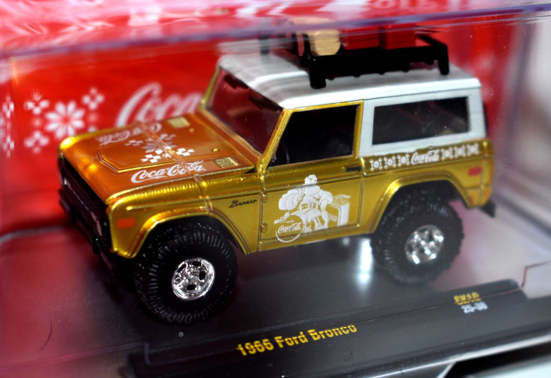 M2 Machines - Coca-Cola Christmas  -  Santa 1966 Ford Bronco