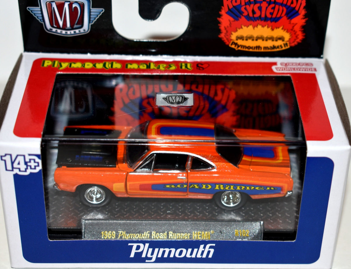 M2 Machines Plymouth Rapid Transit System - 1969 Plymouth Road Runner