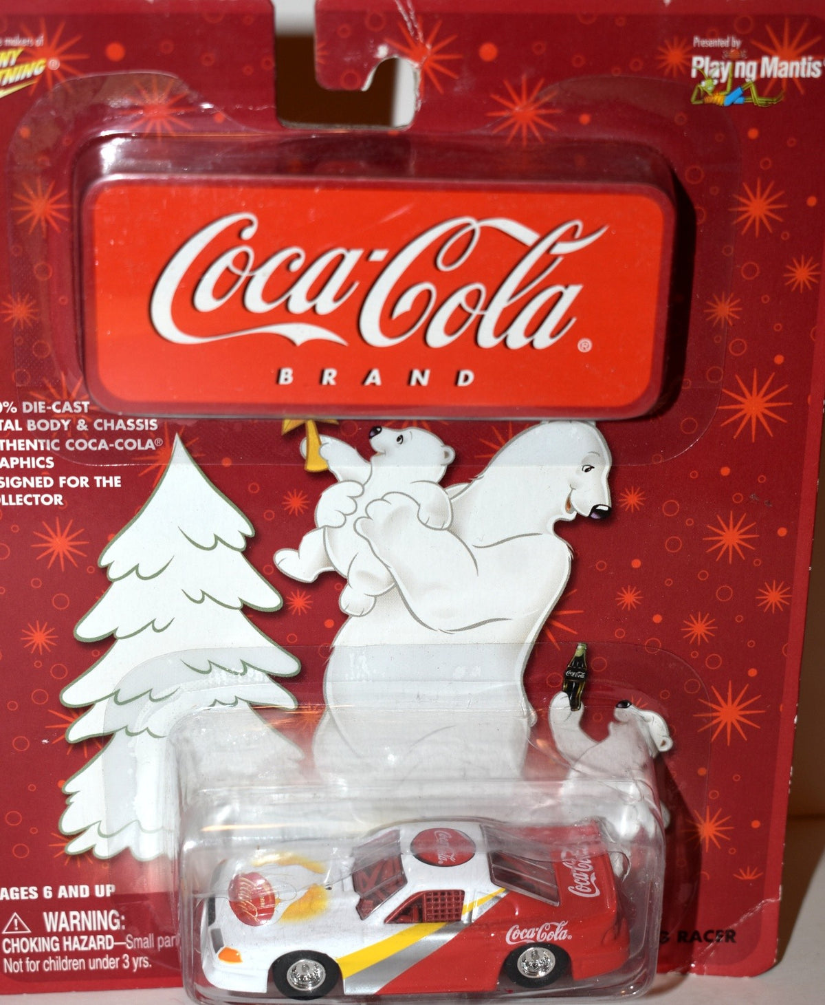 Johnny Lightning Coca-Cola  Polar Bear Series - Ford Mustang Trans Am Race Car