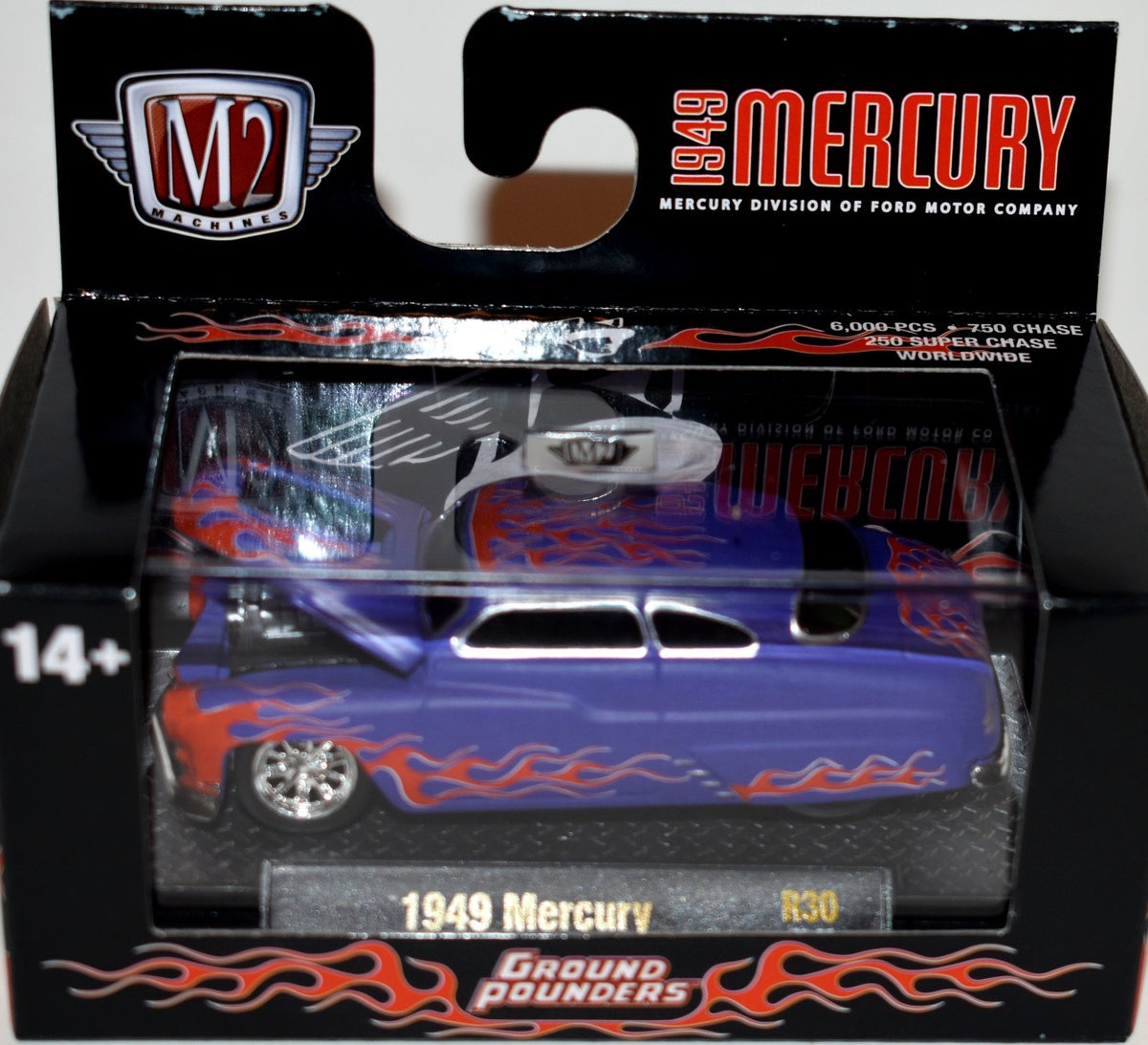 M2 Machines Ground Pounders - 1949 Mercury - Lead Sled Merc