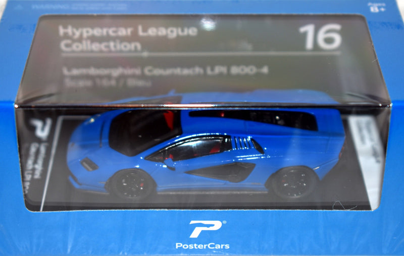 KiNSMART PosterCars - Hypercar League Collection - Lamborghini Countach LPI 800-4