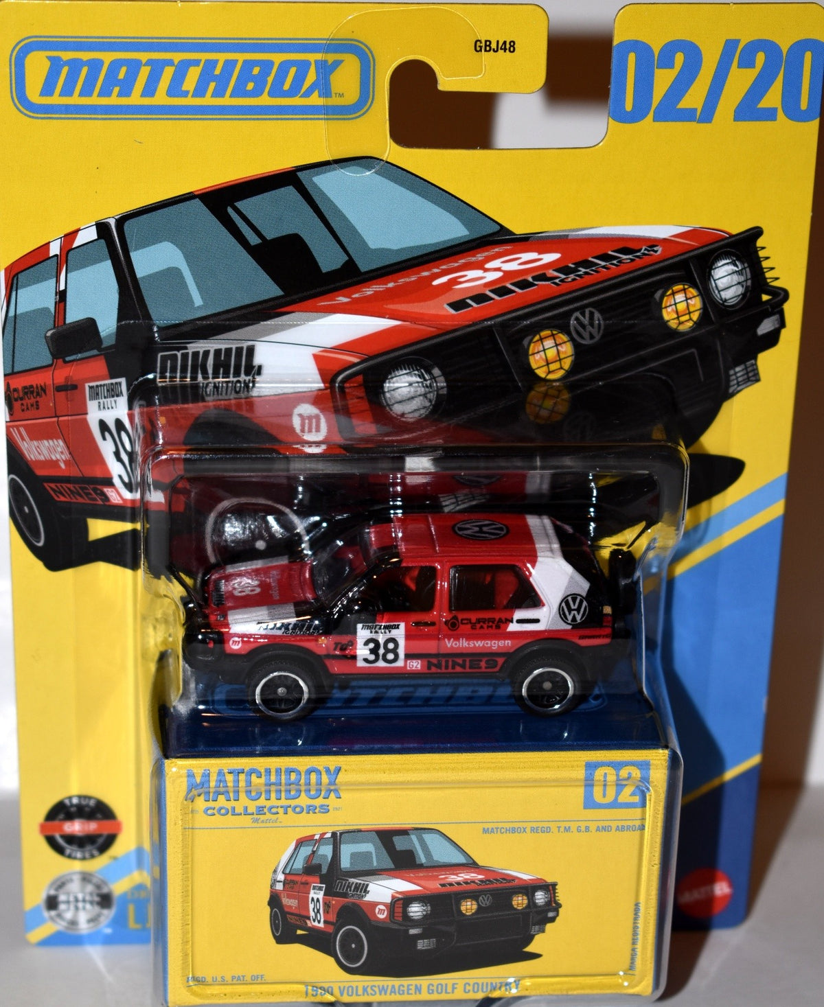 Matchbox Collectors - 1990 VW Golf Country Rallye