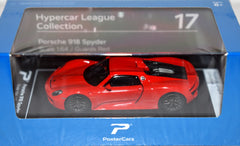 KiNSMART PosterCars - Hypercar League Collection - Porsche 918 Spyder