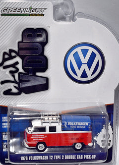 Greenlight - Club V-Dub - 1976 Volkswagen T2 Double Cab Road Service Pickup Truck