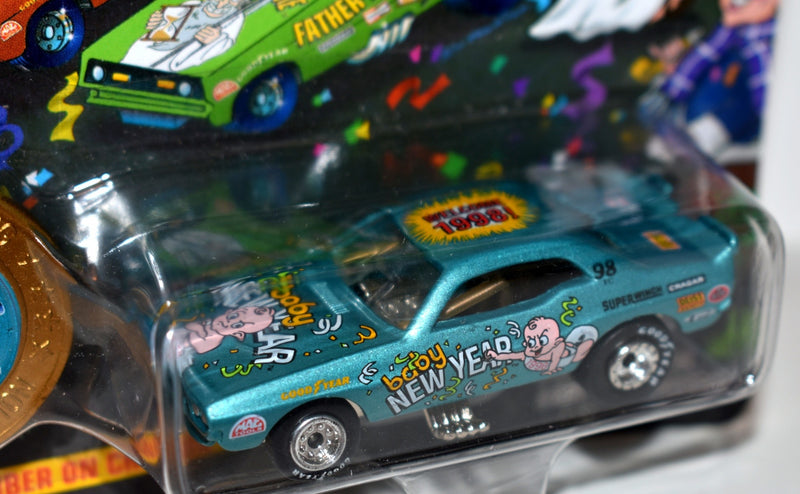 Johnny Lightning Dragsters USA 1998 Baby New Year Dodge Challenger Promo