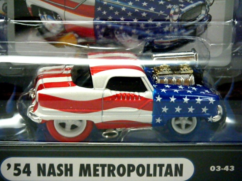 Muscle Machines Stars and Stripes Chase Car - 1954 Nash Metropolitan