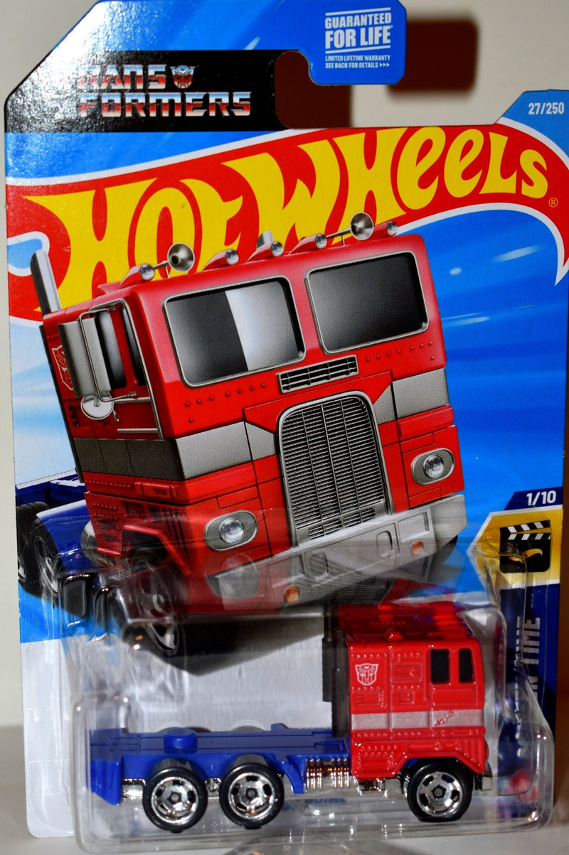 Hot Wheels - Transformers - Autobot Optimus Prime Freightliner FL86 Cabover