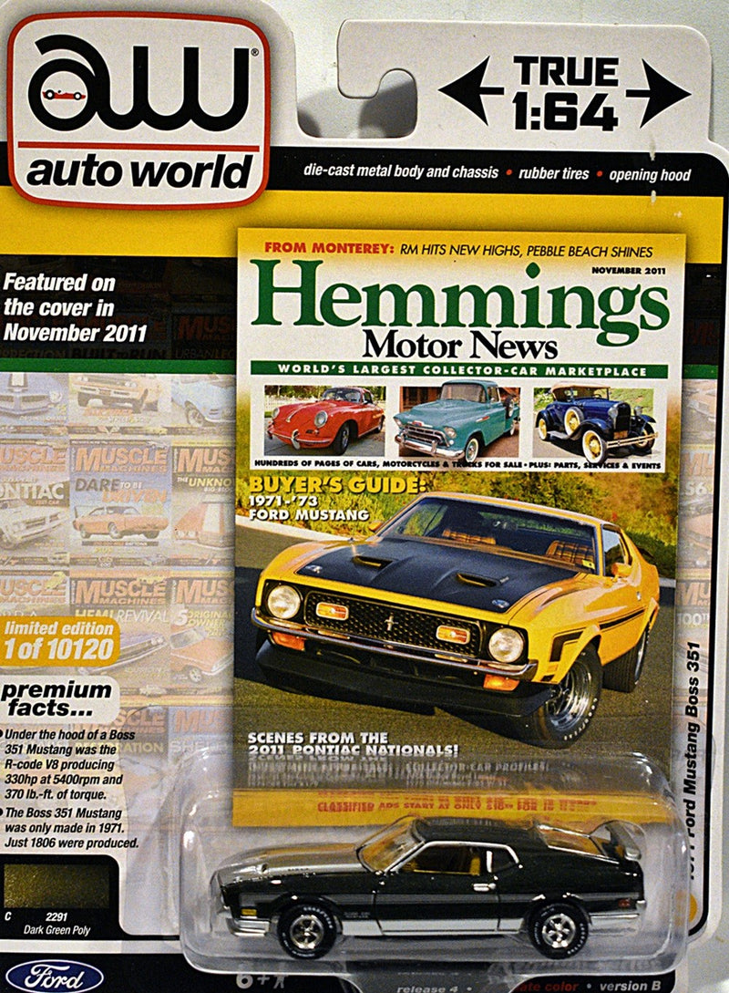 Auto World -  1971 Ford Mustang Boss 351