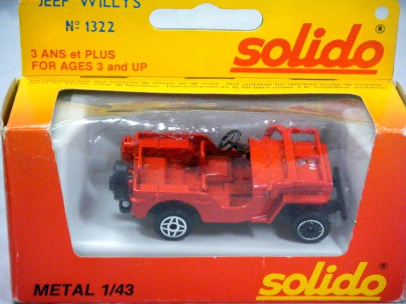 Solido (1322) - Ville de PARIS Jeep Willys