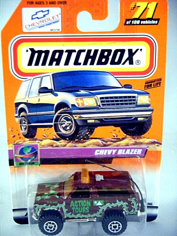 Matchbox 2000 Millennium Logo Chase Series - Chevy Blazer Action Tours