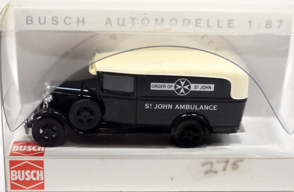 Busch Model Toys - 1930 Ford AA Krankenwagen St John Ambulance