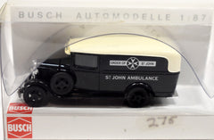Busch Model Toys - 1930 Ford AA Krankenwagen St John Ambulance