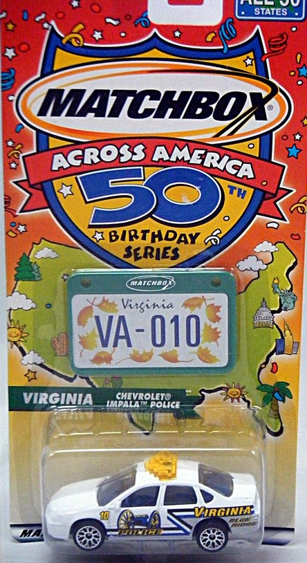 Matchbox Across America Series - Virginia State Police Chevrolet Impala