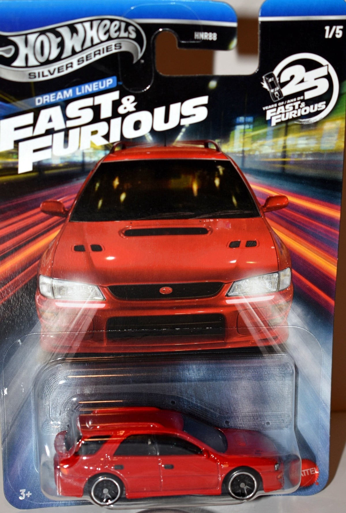 Hot Wheels Silver Series - Fast & Furious Dream Lineup - 1999 Subaru Imprezza