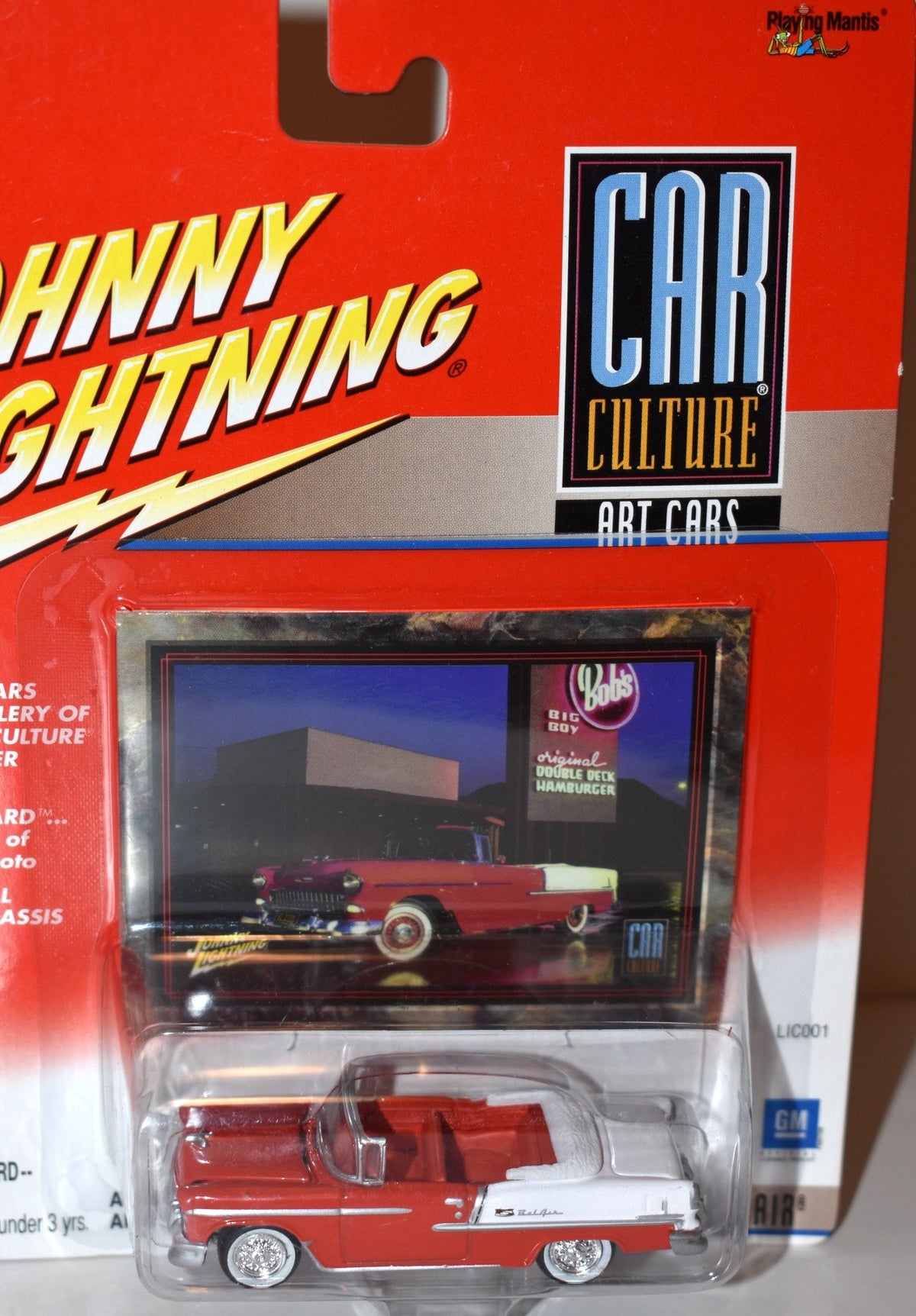 Johnny Lightning - Art Cars - 1955 Chevrolet Bel Air Convertible