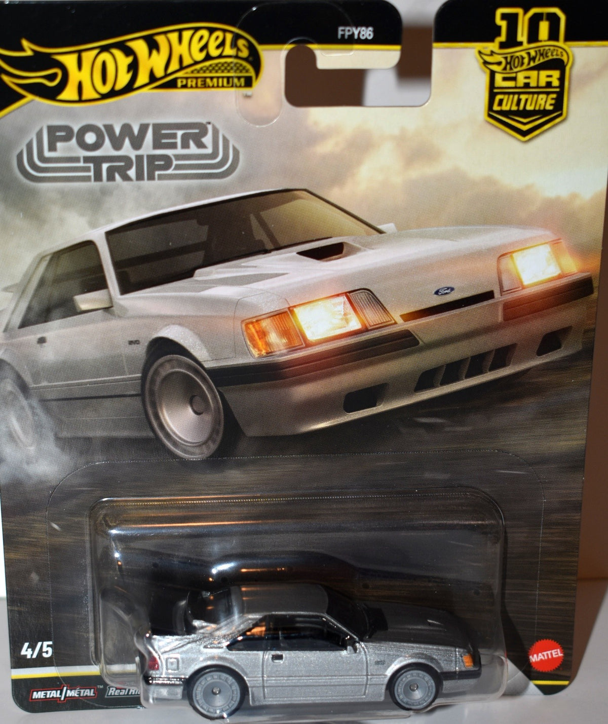 Hot Wheels Premium - Power Trip - 1984 Ford Mustang SVO