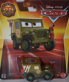 Disney CARS -  Race & Rescue Series - Sarge - Military Rescue Jeep