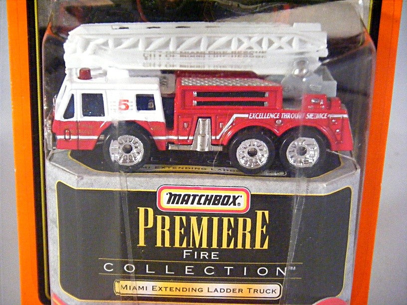 Matchbox Premiere Collectibles - Miami Fire Extended Ladder Fire Truck