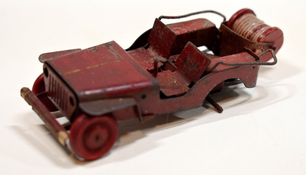 Jouets Polichinelle - Tinplate Fire Department Jeep