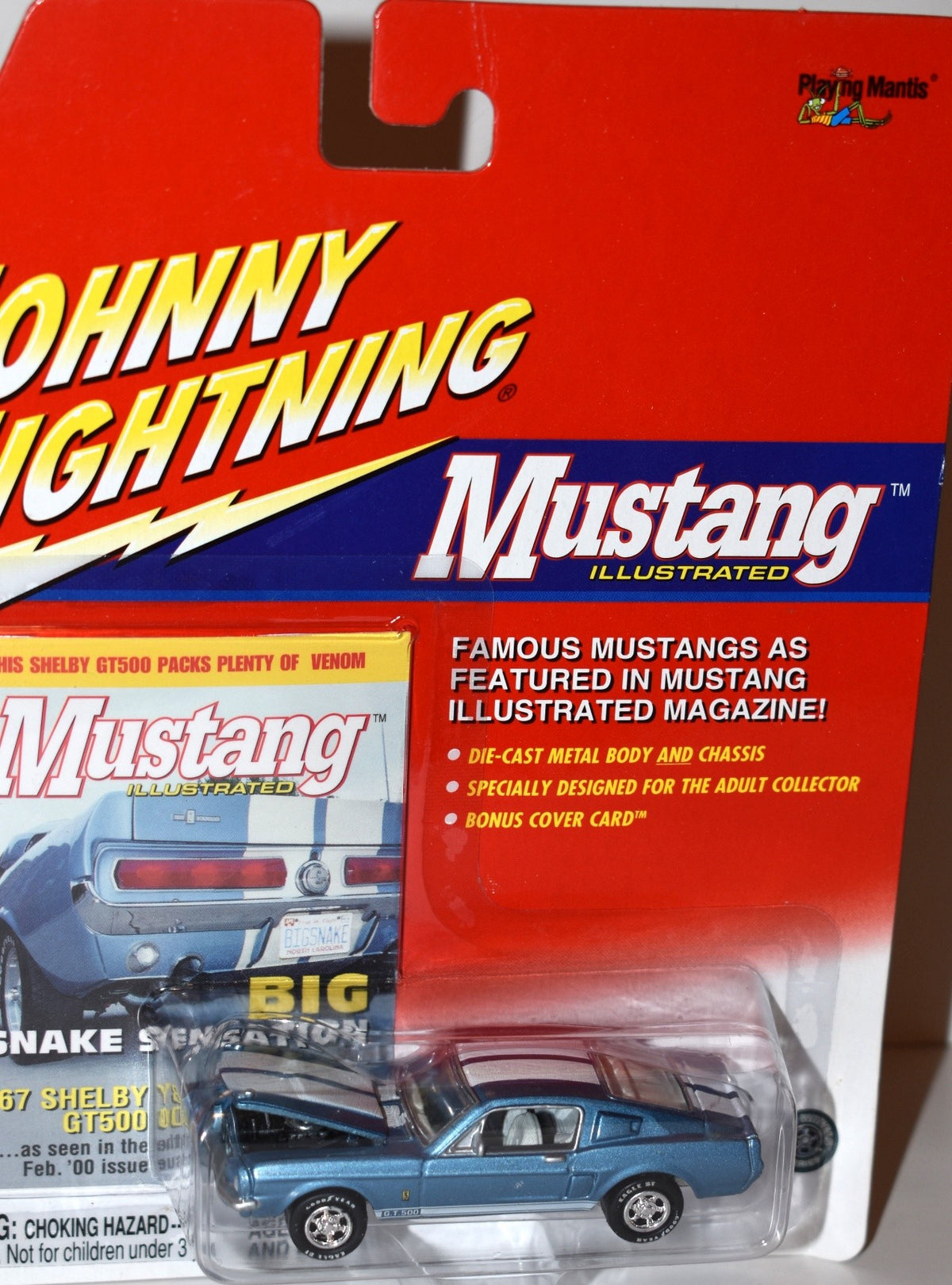 Johnny Lighting Mustang Illustrated - 1967 Ford Mustang  Shelby GT500