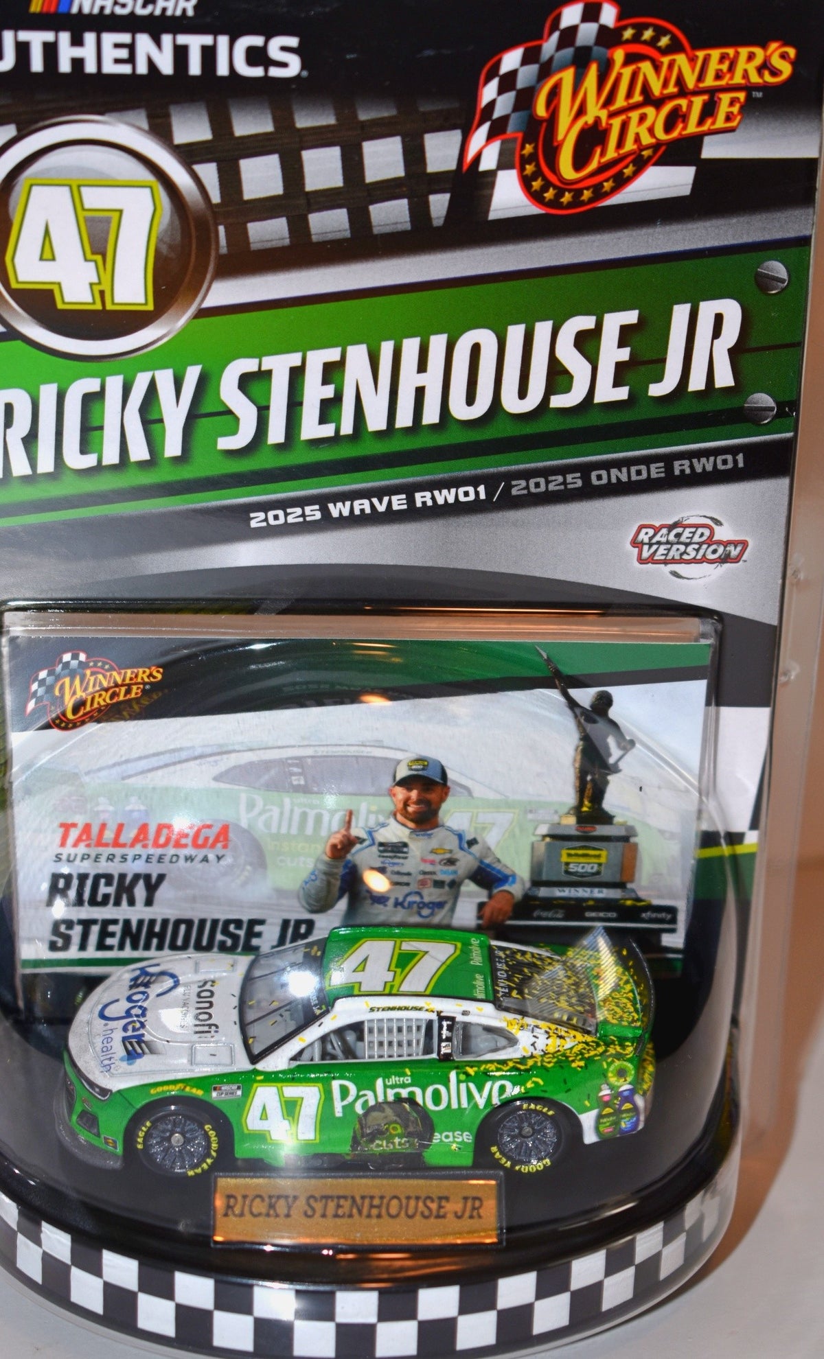 Winners Circle - Talladega Winning Ricky Stenhouse Jr.  Kroger health Chevy Camaro