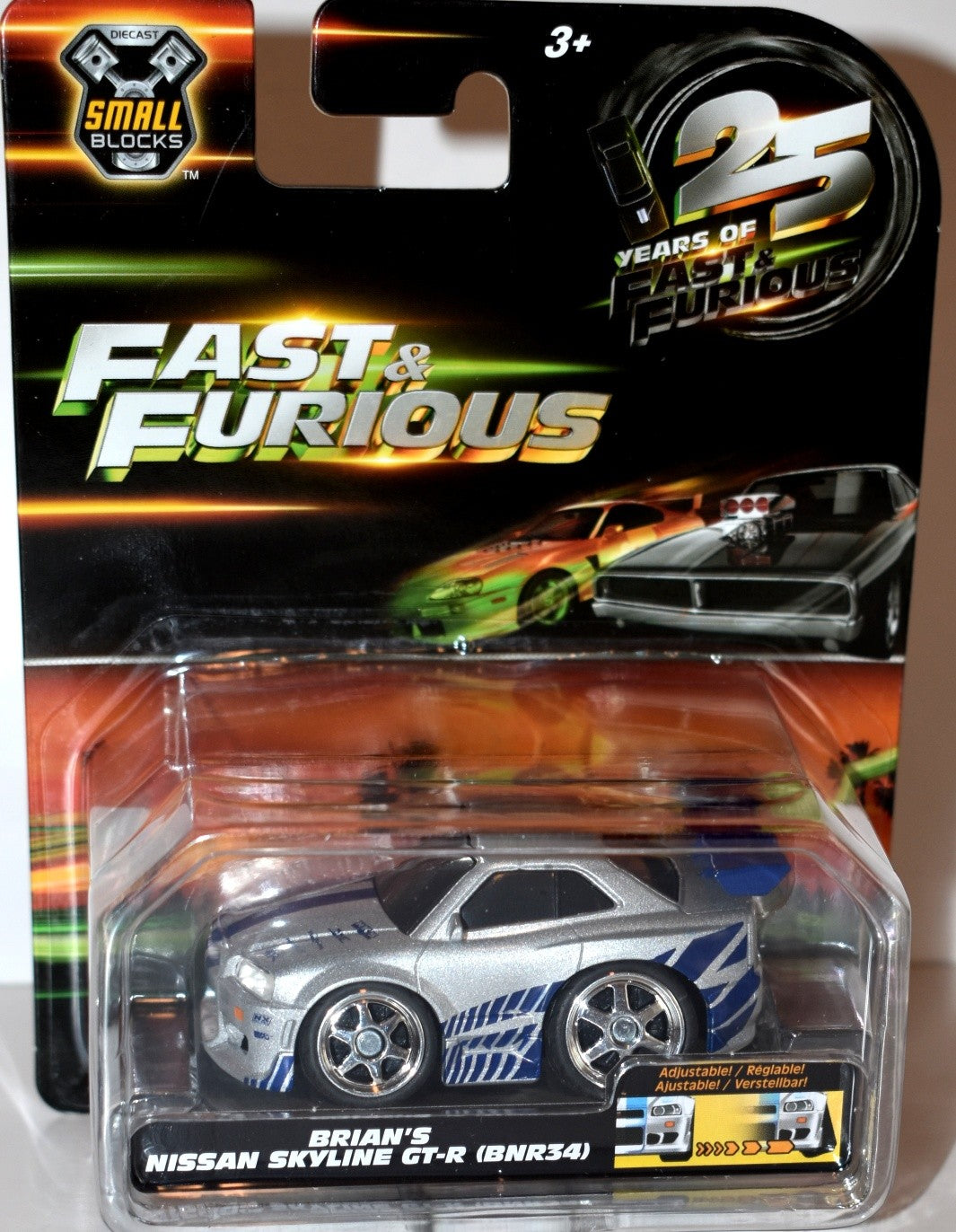 Jada Small Blocks - Fast & Furious - Brian's Nissan Skyline GT-R (BNR34)