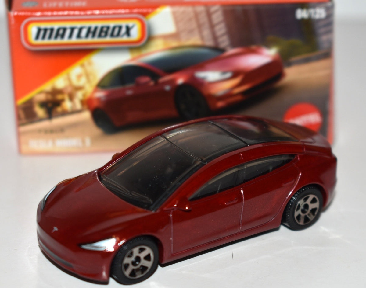 Matchbox -   Power Grabs - Tesla Model 3