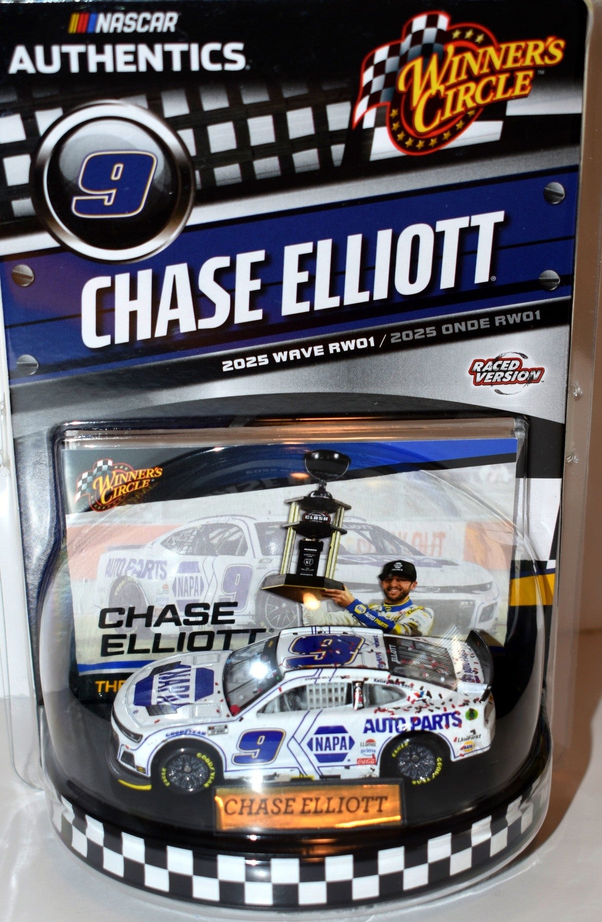 Winners Circle - The Clash winning Chase Elliott NAPA Chevrolet Camaro