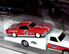 Hot Wheels Car Culture - Team Transport - Yenko - 1966 Chevy Corvair Yenko Stinger & Yenko's 72 Chevy Ramp Truck.