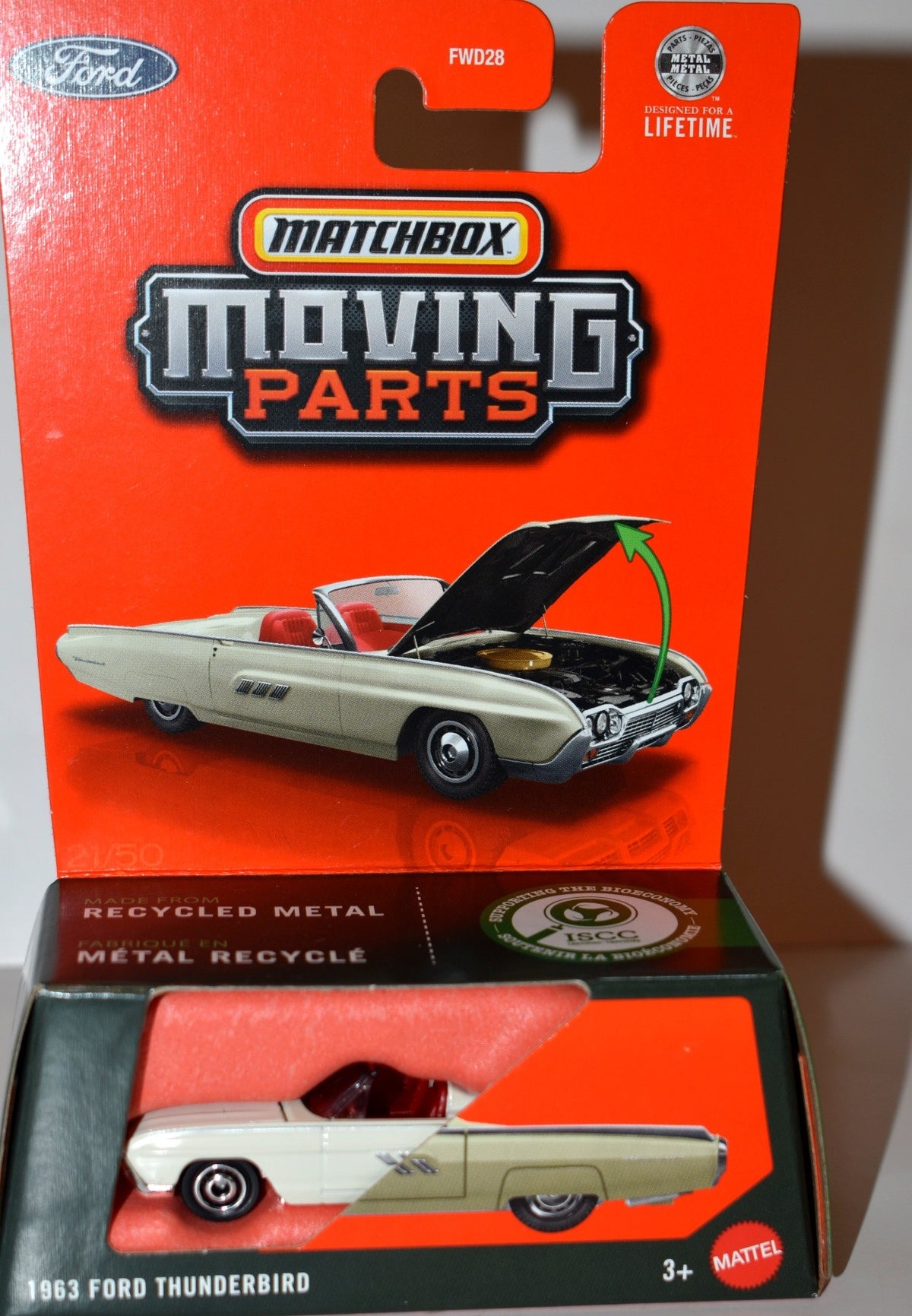 Matchbox  Moving Parts Series - 1963 Ford Thunderbird Convertible