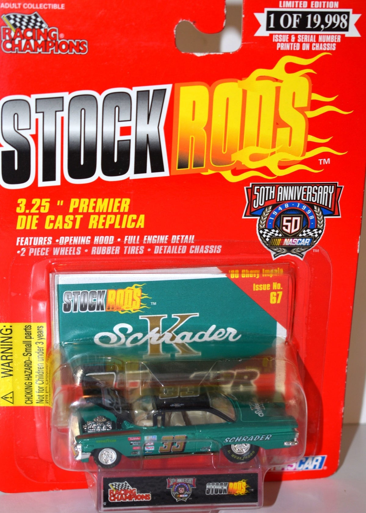 Racing Champions Stock Rods - Ken Schrader 1960 Chevrolet Impala