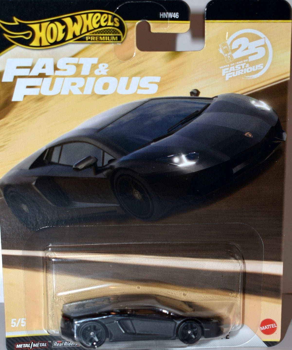 Hot Wheels Premium - Fast & Furious - Lamborghini Aventador Coupe