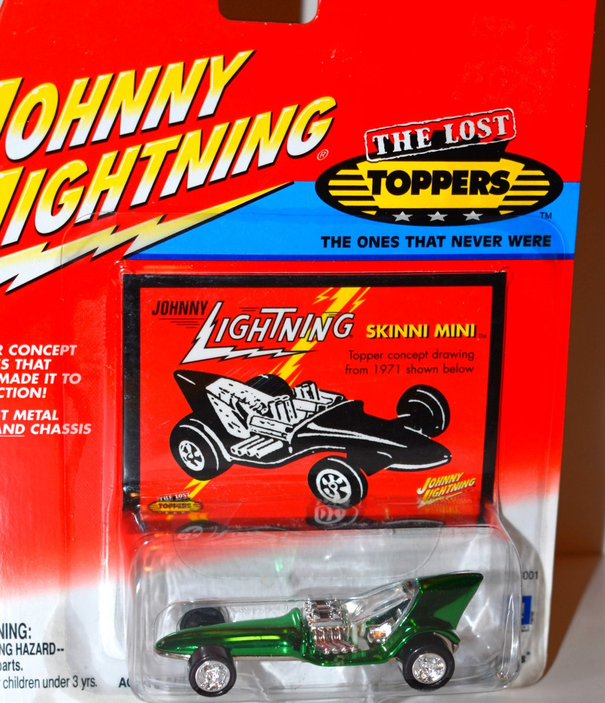 Johnny Lightning The Lost Toppers - Skinni Mini Custom Hot Rod