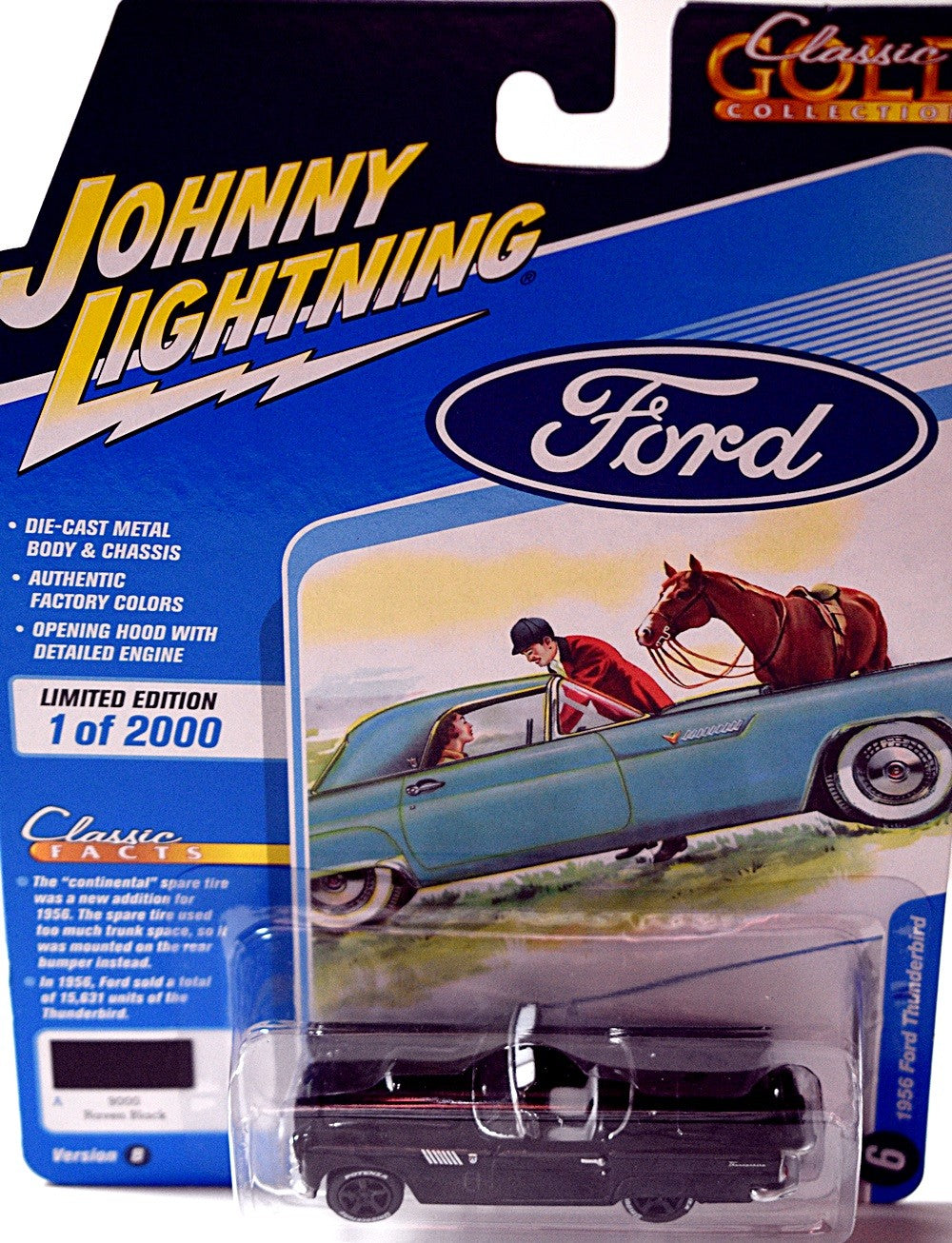 Johnny Lightning Classic Gold - 1956 Ford Thunderbird
