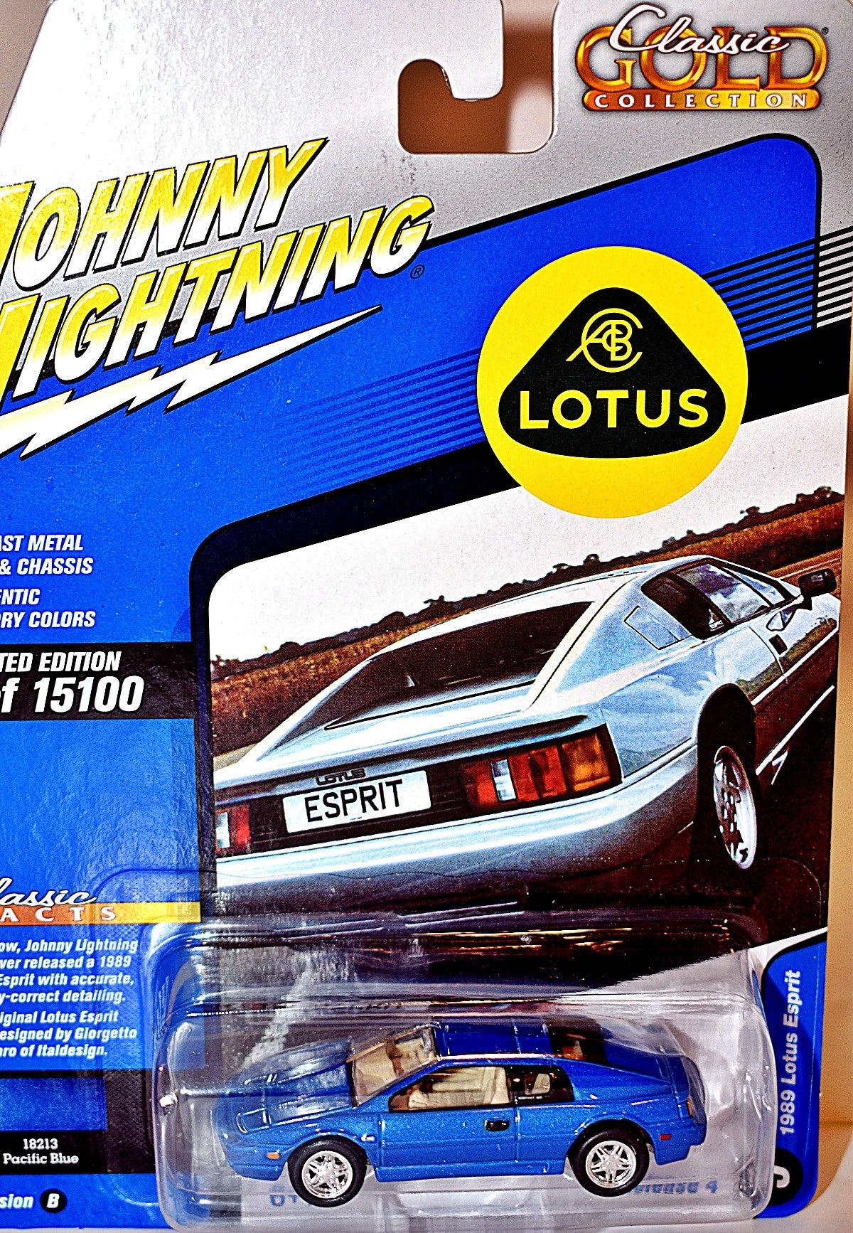 Johnny Lightning Classic Gold - 1989 Lotus Espirit