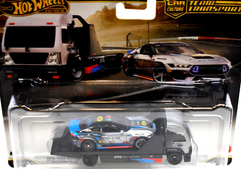 Hot Wheels Car Culture - Team Transport - 2024 Ford Mustang RTR Spec 5 /  AeroLift Transporter