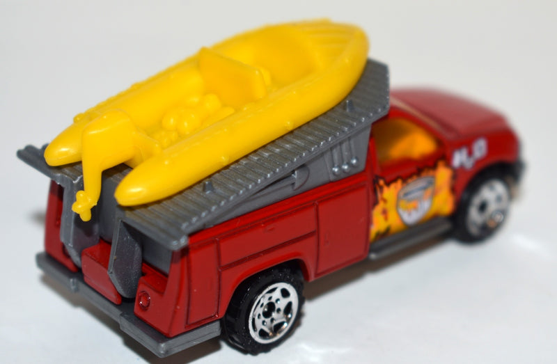 Matchbox - Ford F-250 Superduty Fire Rescue Truck with Raft