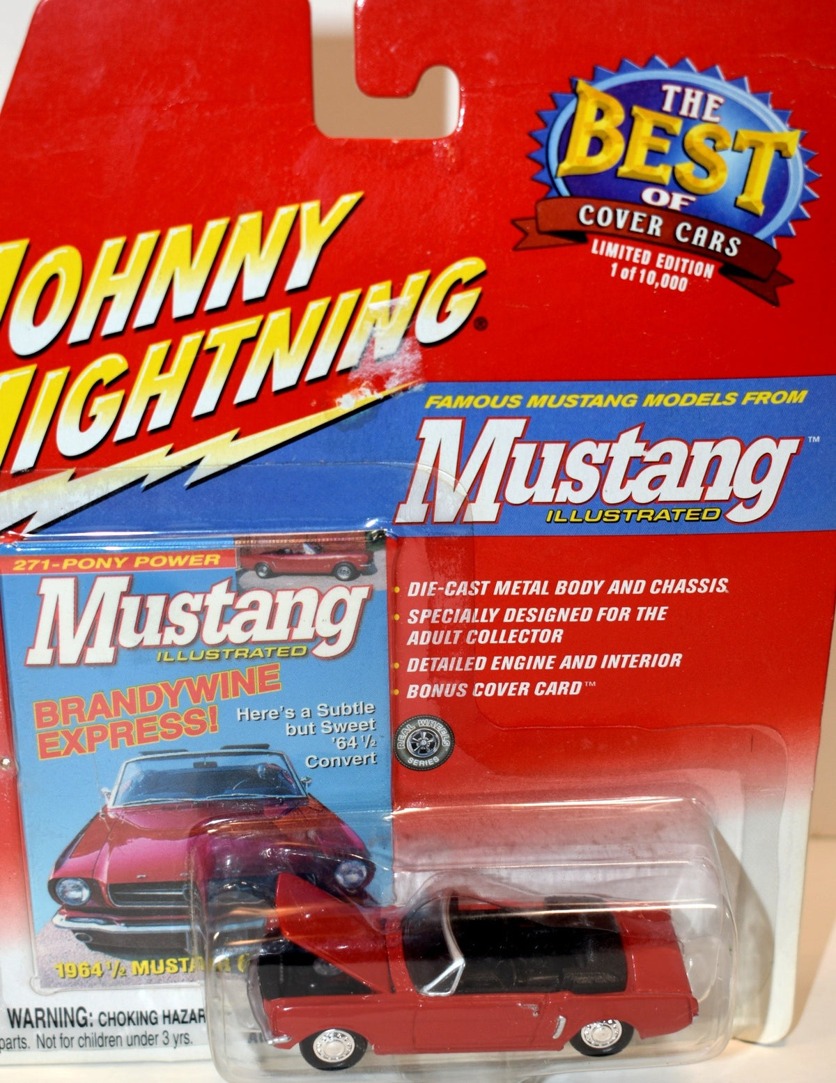 Johnny Lightning Mustang Illustrated 1964 1/2 Ford Mustang Convertible