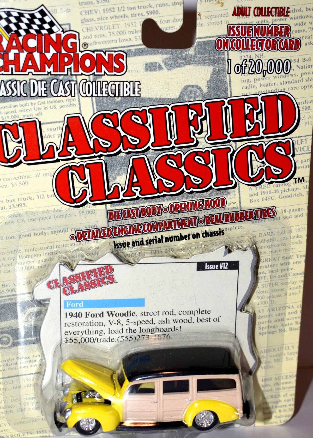 Racing Champions Classified Classics Series  -  1940 Ford Woody Wagon