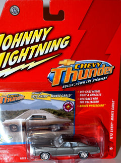 Johnny Lightning Chevy Thunder - Rare White Lightning - 1972 Chevrolet Monte Carlo