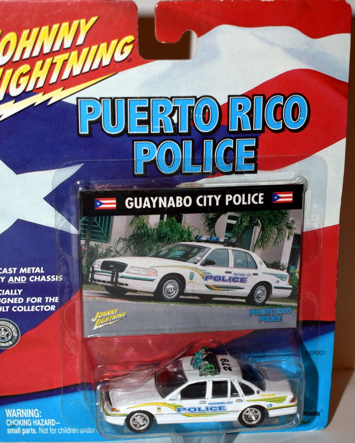 Johnny Lightning - American Blue Promo - Guaynabo City Puerto Rico Police Ford Crown Vic Patrol Car