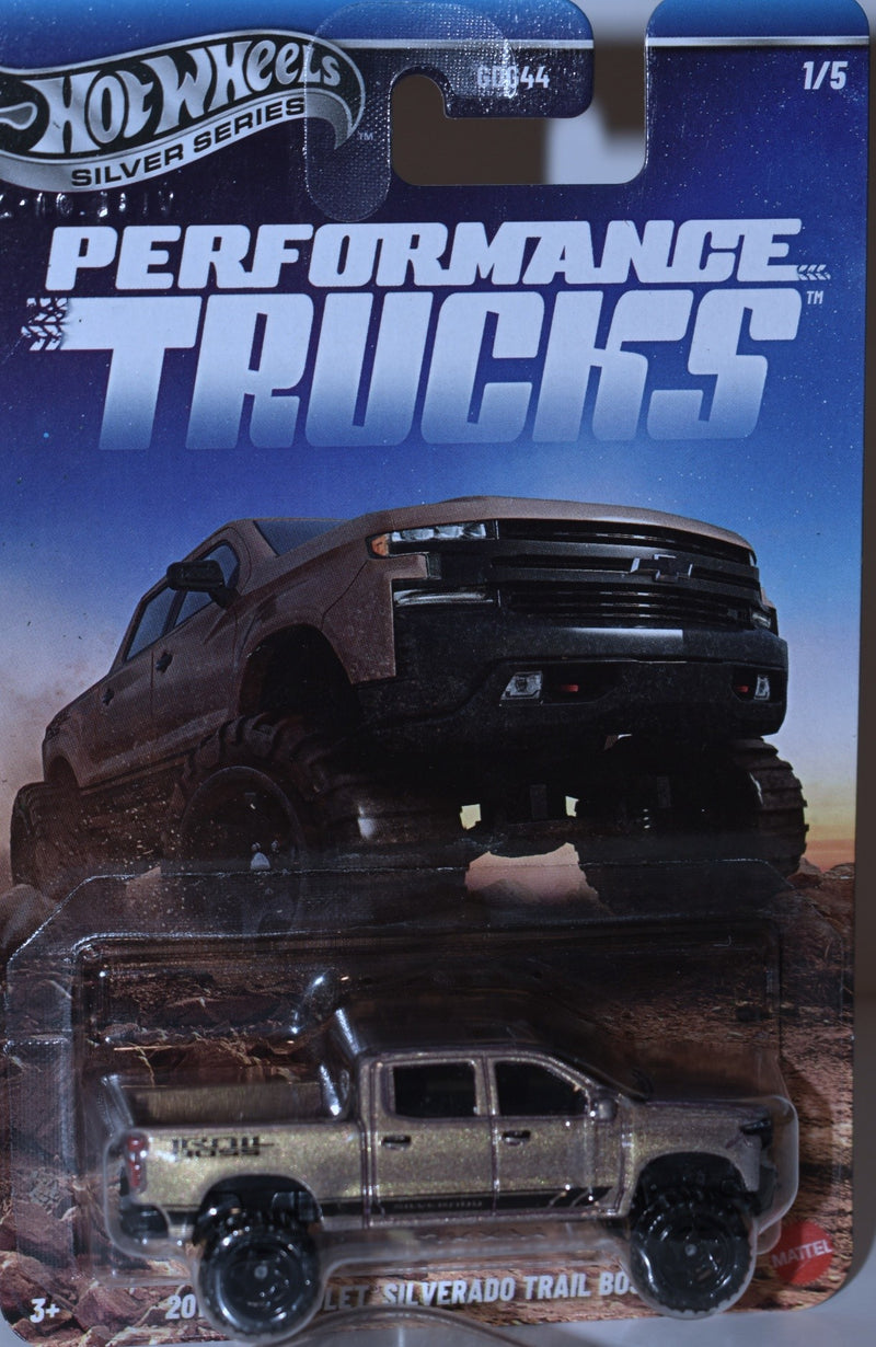 Hot Wheels Silver Series - Performance Trucks - 2019 Chevy Silverado Trail Boss LT