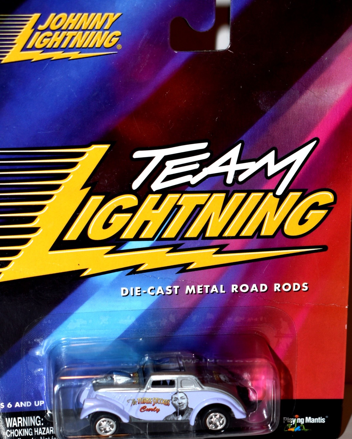 Johnny Lightning - Team Lightning - Three Stooges - Curly's 33 Willys Coupe