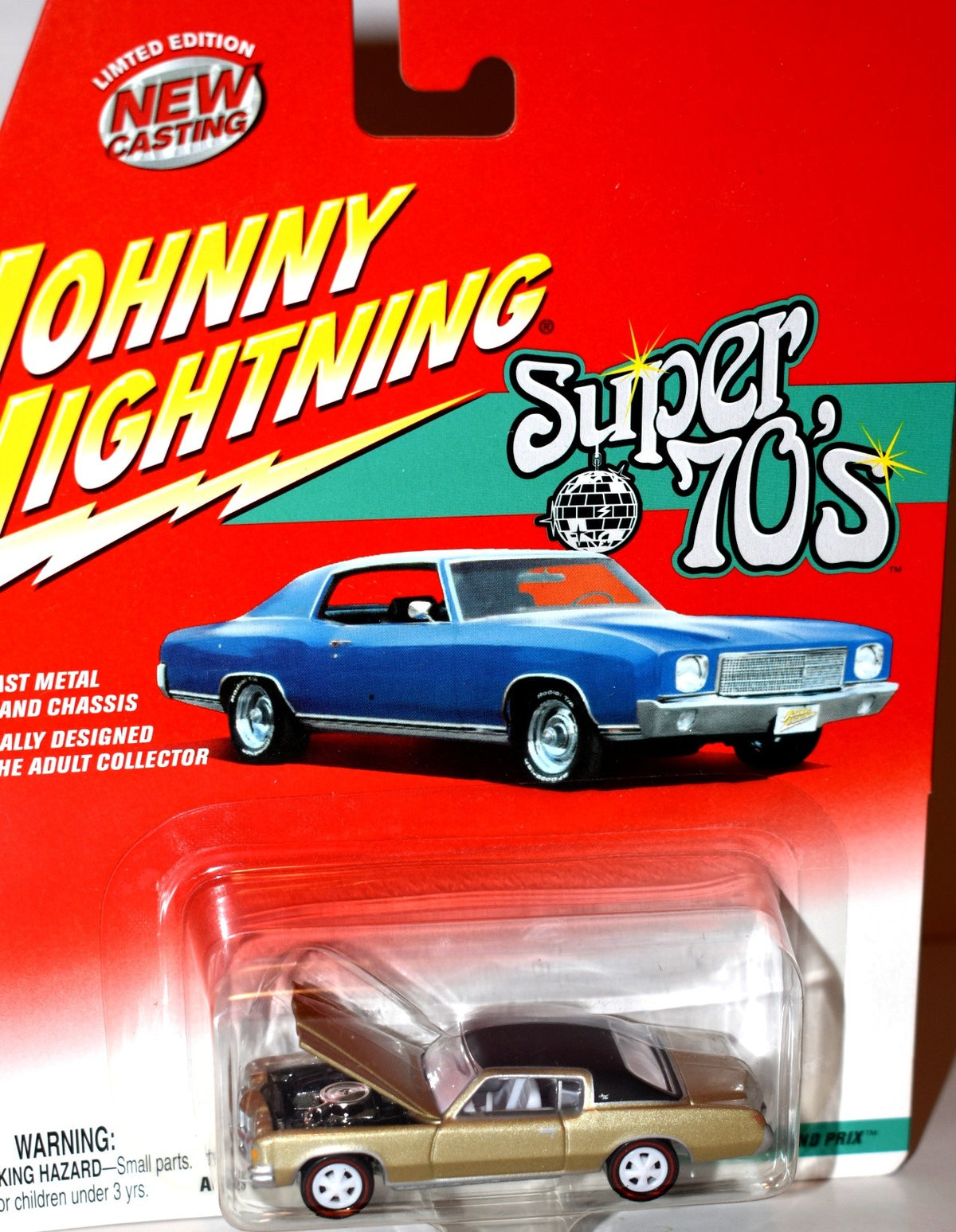 Johnny Lightning Super 70's - Rare White Lightning - 1971 Pontiac Grand Prix