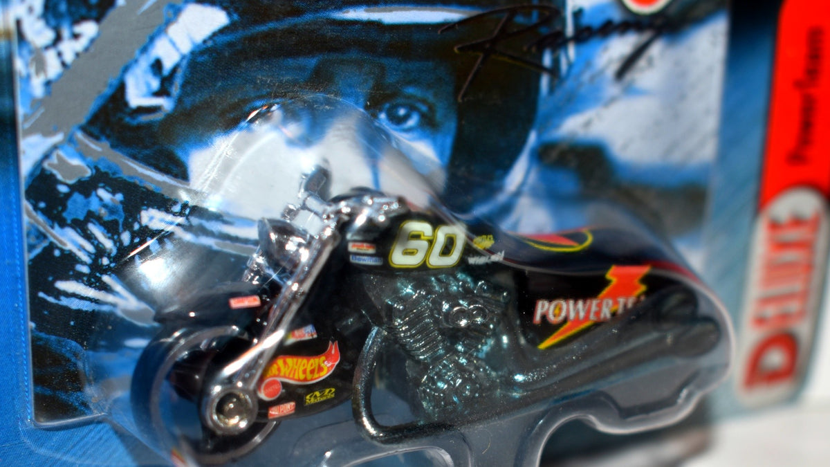 Hot Wheels Racing - Geoff Bodine NASCAR Powerteam Scorchin Scooter Motorcycle