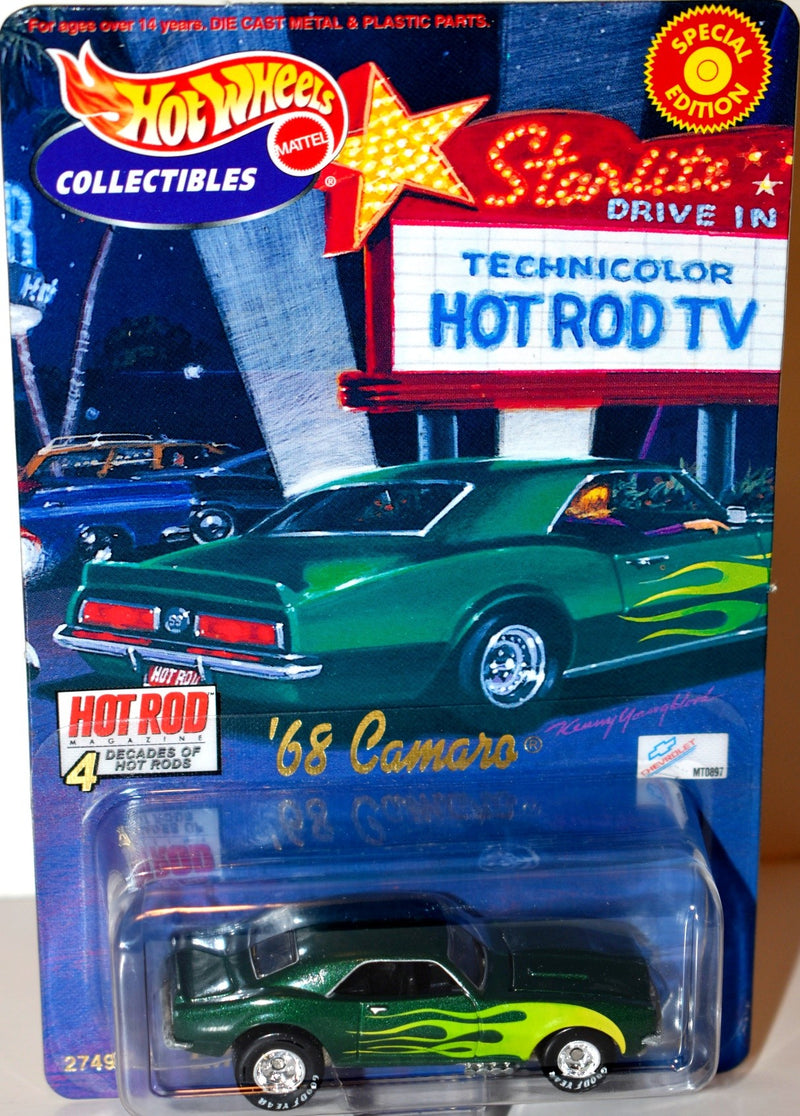 Hot Wheels Collectibles - Rare 4 Decades of Hot Rods 1968 Chevy Camaro
