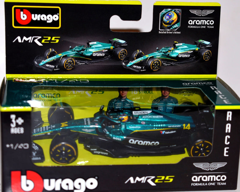 Bburago - Aramco Aston Martin AMR25 F1 Race Car