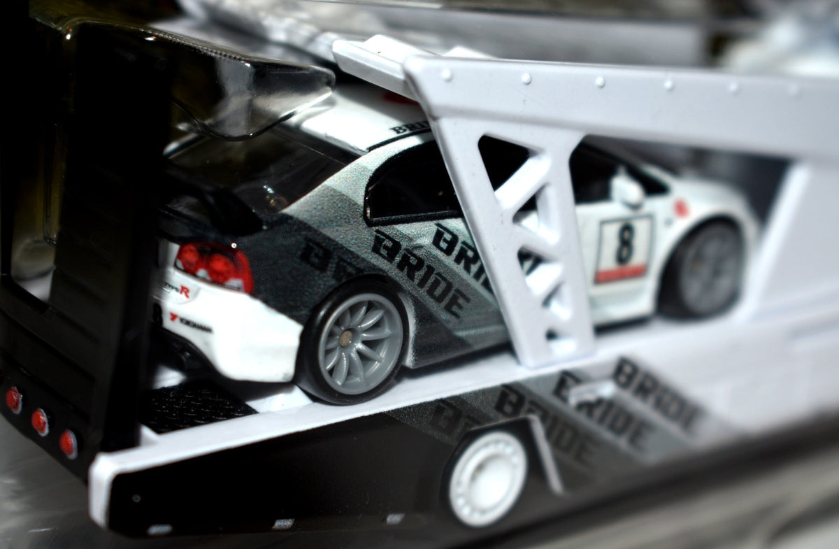 Hot Wheels Car Culture - Team Transport - 2007 Honda Civic Type R Race Team