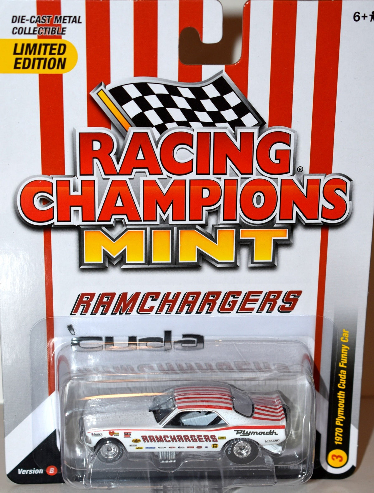 Racing Champions Mint Series - Ramchargers 1970 Plymouth CUDA NHRA Funny Car