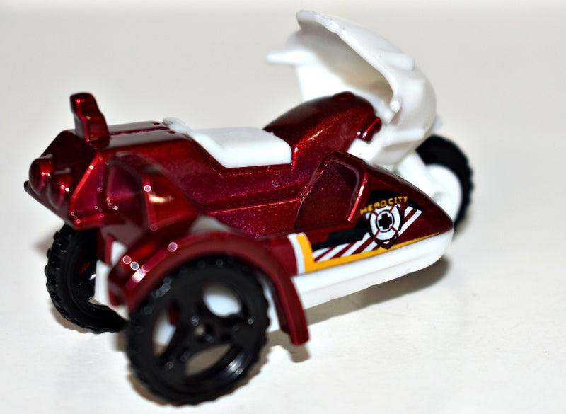 Matchbox - Fire Department Motorcycle with Sidecar